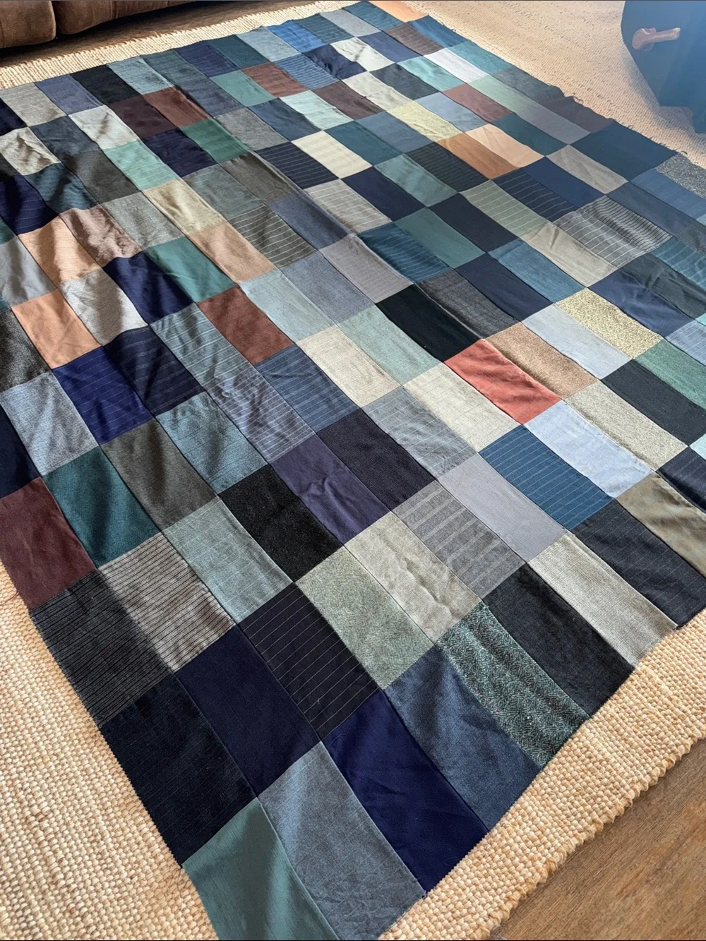 Vintage Patchwork Quilted Top Panel - Picture 2 of 10